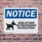 Signmission Dogs In Yard No Trespassing OSHA Notice Sign, Plastic, 14in W x 10in L, 2PK OS-2PACK-NS-P-1014-L-11440 - alternate 7